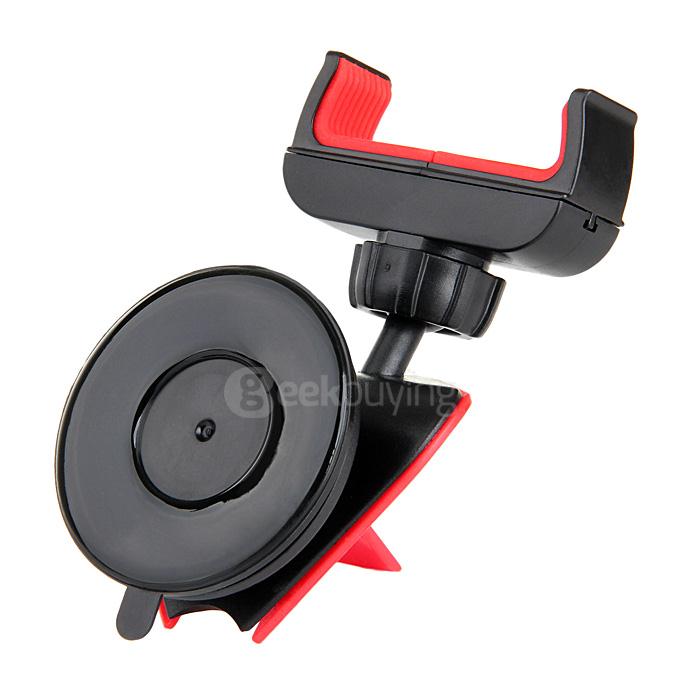Universal Car Mobile Phone Holder Batman Style Smartphone Holder for iPhone Samsung HTC Sony Xiaomi OnpPlus -Black + Red