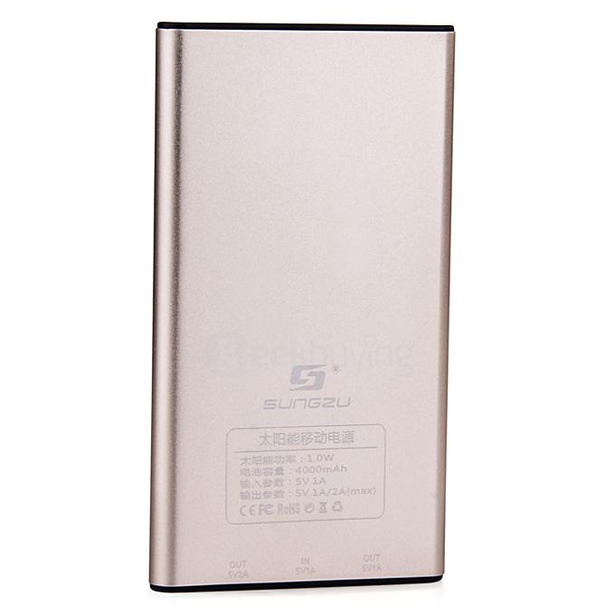 4000mAh USB Solar Power Bank Portable Charger For Mobile Phone