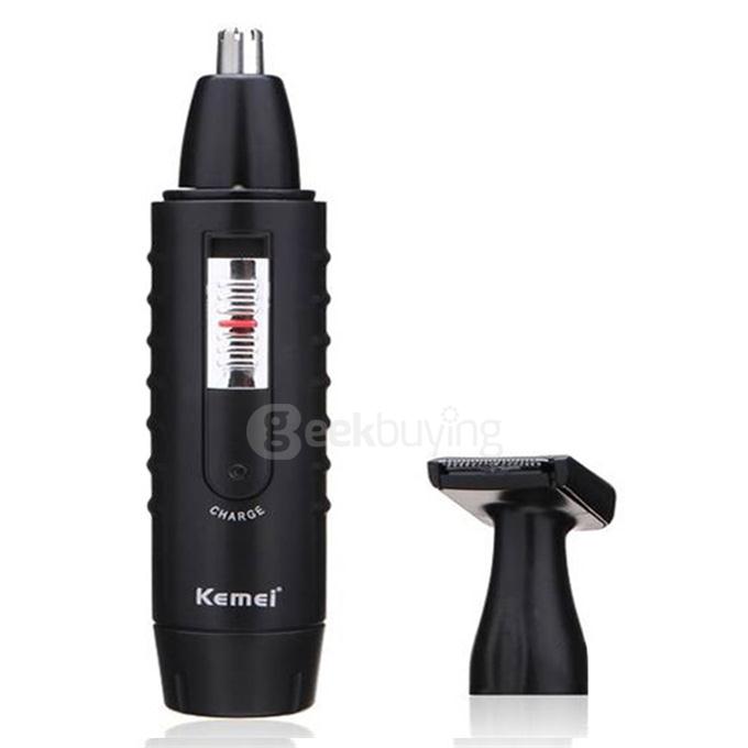 KM-9688 2 In 1 Portable Nose Hair Remover Electric Rechargeable Hair Trimmer