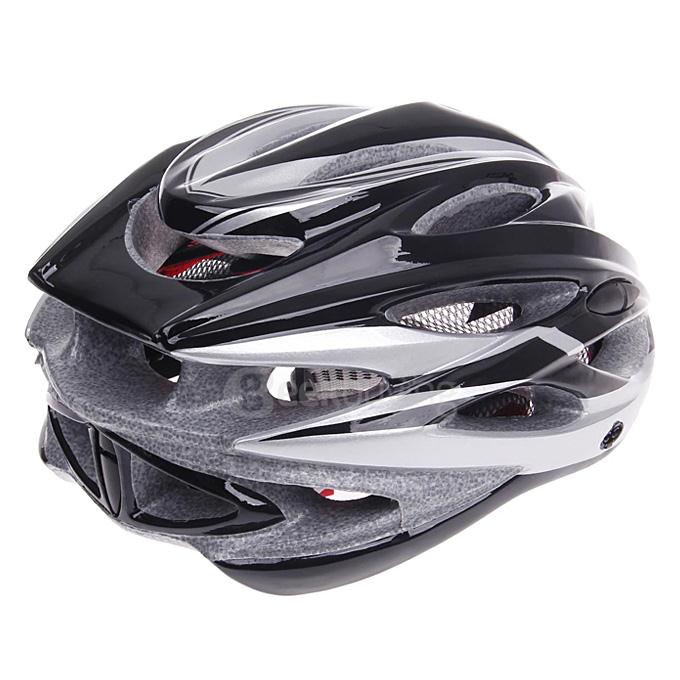TITANS CG03DG-012 Bike Cycling Helmet - Black + Silver ( Size-L)