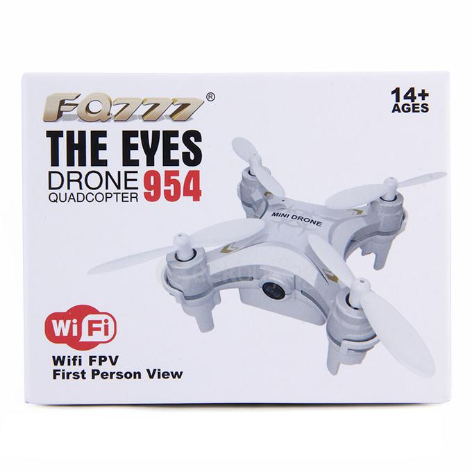 FQ777- 954 WIFI FPV 0.3MP Camera 4CH 6Axis APP Control MINI Quadcopter RTF- White