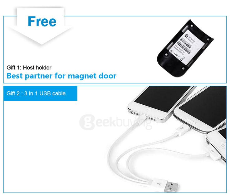 REACHFAR RF-V20 7 In 1 Multifuncional GPS Tracker 4500mah Power Bank - White