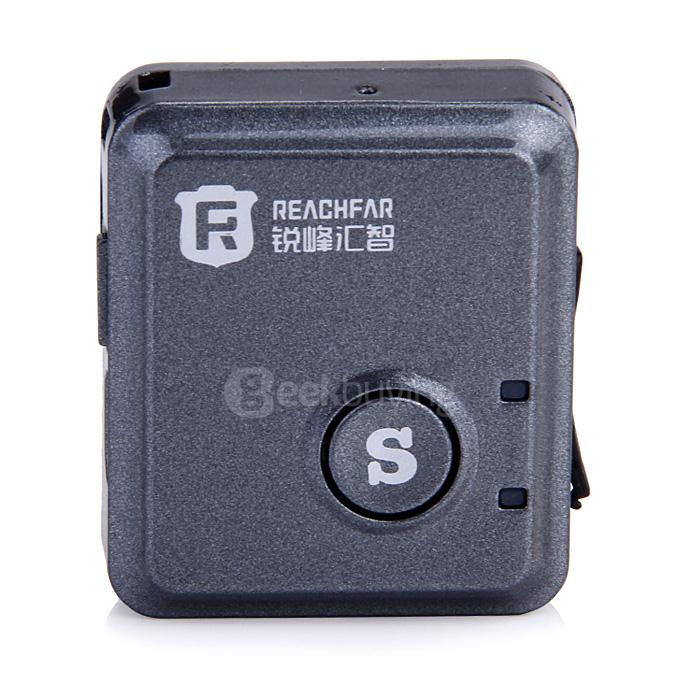 REAGHFAR RF-V8S Mini Real-time GPS GSM GPRS Tracker GPS Locator SOS Communicator - Grey