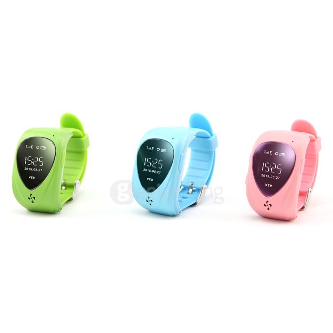 JM09 Children GPS+LBS Tracker Smartwatch GSM GPRS SOS Alarm Remote Monitor Position Anti-lost Kid Smart Watch - Green