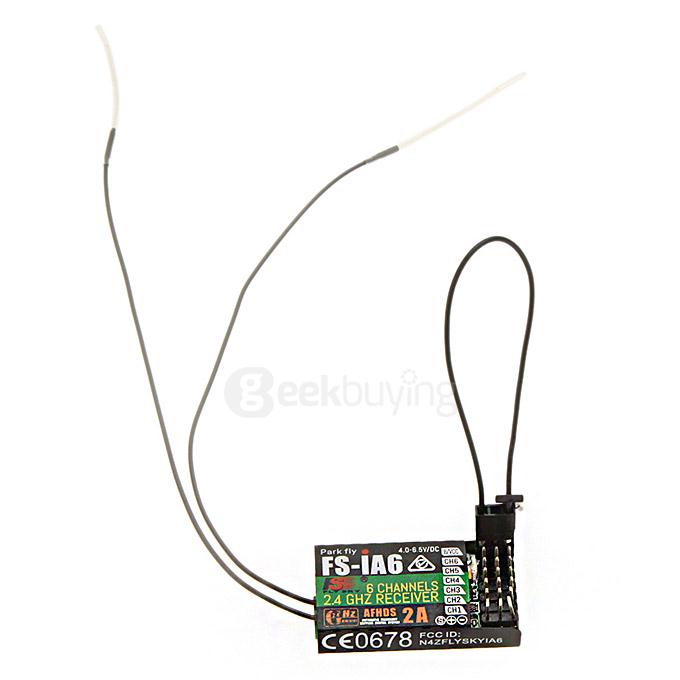 2.4G Flysky FS-iA6 6CH RC Receiver with Double Antenna for Flysky i4 i6 i10 GT2E GT2F GT2G