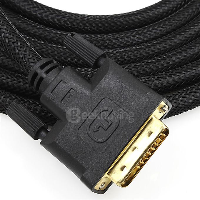 UNITEK Y-C210 24 + 1 DVI Digital HD Signal Cable Monitor Cable 5M -Black