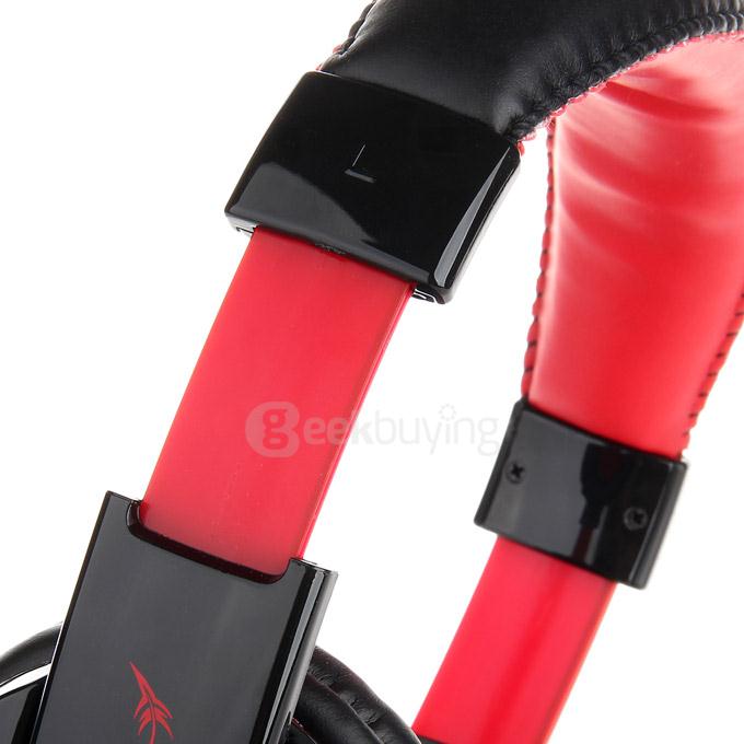 VYKON Professional Wireless Bluetooth Gaming Headphone HIFI Music Headset with Microphone - Black+Red