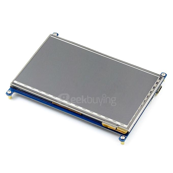 7 Inch Capacitive Touch Screen LCD HDMI 800*480 with Bicolor Case for Raspberry Pi/BB BLACK/PC/Various Systems