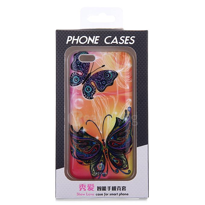 Show Love H3003 Flicker Phone Case Protective Silicon Case Cover for Apple iPhone 6 iPhone 6S - Butterfly