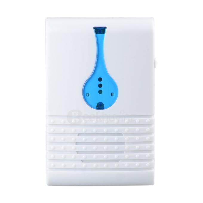 501D 32-Melody Wireless Remote Control Transmitter + Receiver Doorbell Set - White + Blue