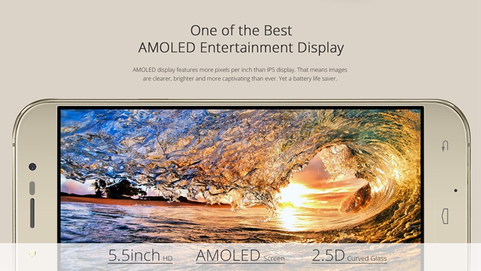 Umi ROME 5.5 inch HD 4G FDD LTE Android 5.1 3GB RAM 16GB ROM Smartphone MTK6753 Octa Core 1.3GHz - Black