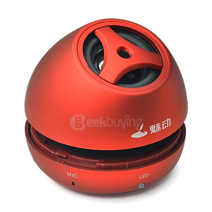 MD-8110 Wireless Stereo Bluetooth NFC Speaker Portable Car Mobile Speaker Music Player - Red