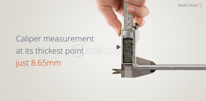 Xiaomi Redmi Note 3 5.5inch FHD 2GB 16GB Smartphone 64bit Helio X10 Octa Core MIUI V7 13.0MP TOUCH ID - Gold