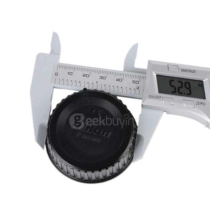 Aluminum Alloy Carbon Solar Powered Digital Caliper - silver