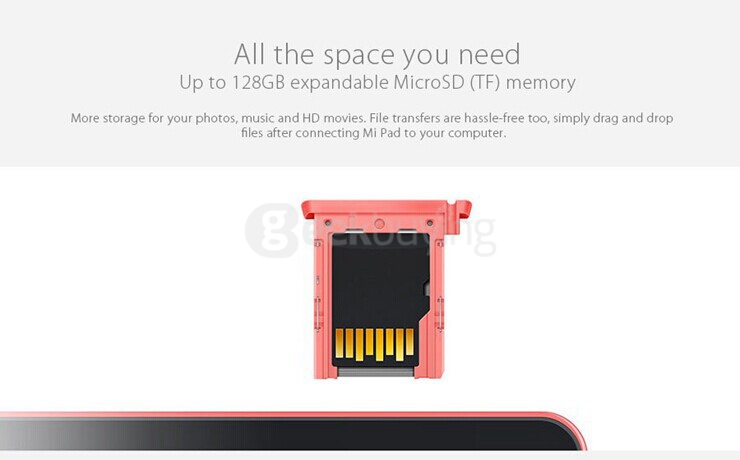 Xiaomi MiPad 7.9 Inch MIUI V6 Android 4.4 2GB/64GB Tablet PC NVIDIA Tegra K1 Quad Core 2.2GHz IPS Retina 2048*1536 Bluetooth WiFi - Black+White