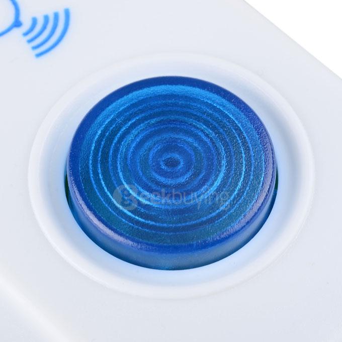 501D 32-Melody Wireless Remote Control Transmitter + Receiver Doorbell Set - White + Blue