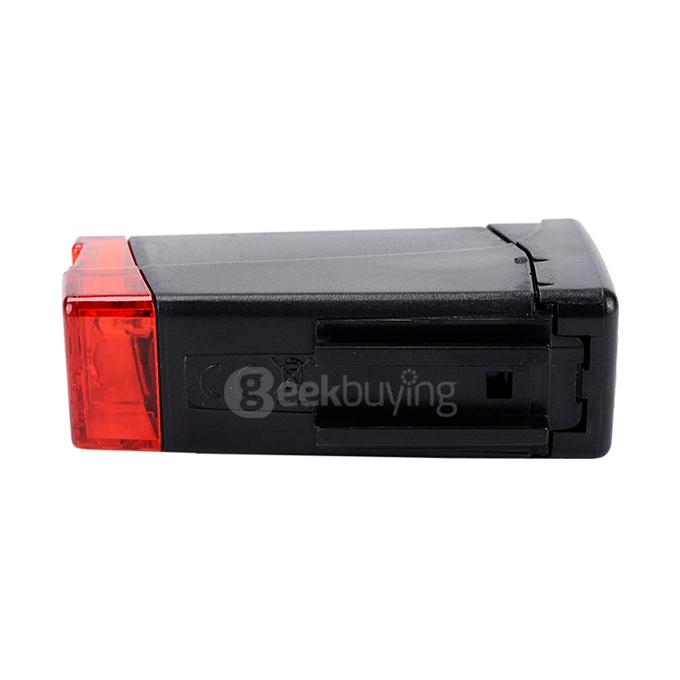Leadbike 2-Mode LED Red Light Bike Tail Light - Black (2 x AAA)