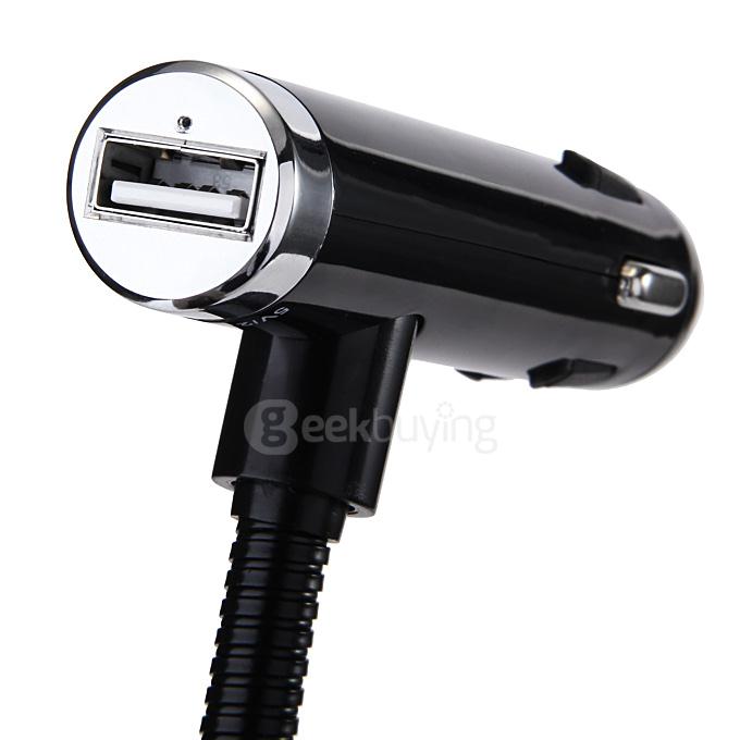 Car FM Transmitter W 2.4A USB Charger Nulaxy Wireless Bluetooth FM Transmitter Car Kit for All Smartphones