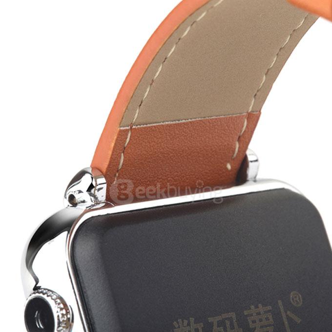 Iradish Y6 Plus MTK6260A 2.5D Radian 1.54inch Smart Watch Phone HD Touch Screen Push Messages for Android/iOS - Brown