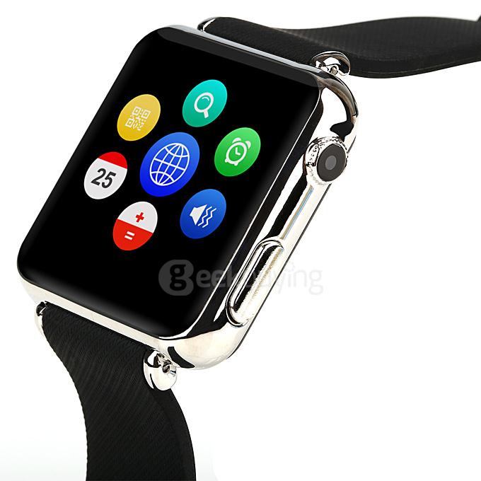 Iradish Y6 MTK6260A 2.5D Radian 1.54 Inch Smart Watch Phone HD Touch Screen Watch Push Messages for Android/iOS - Silver