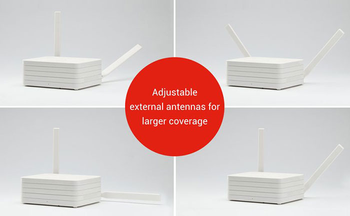 Original Xiaomi Mi Wifi Router Dual Bands Gigabit WiFi Wireless Router Bulit-in 1TB Mobile Hard Disk - White