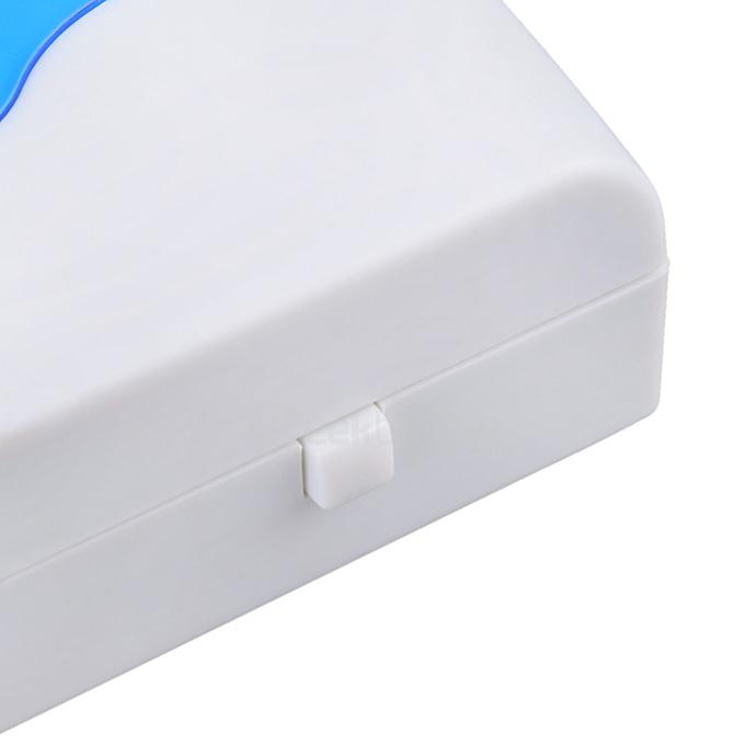 501K3 32-Melody Wireless Remote Control Transmitter + 2 Receivers Doorbell Set - White + Blue