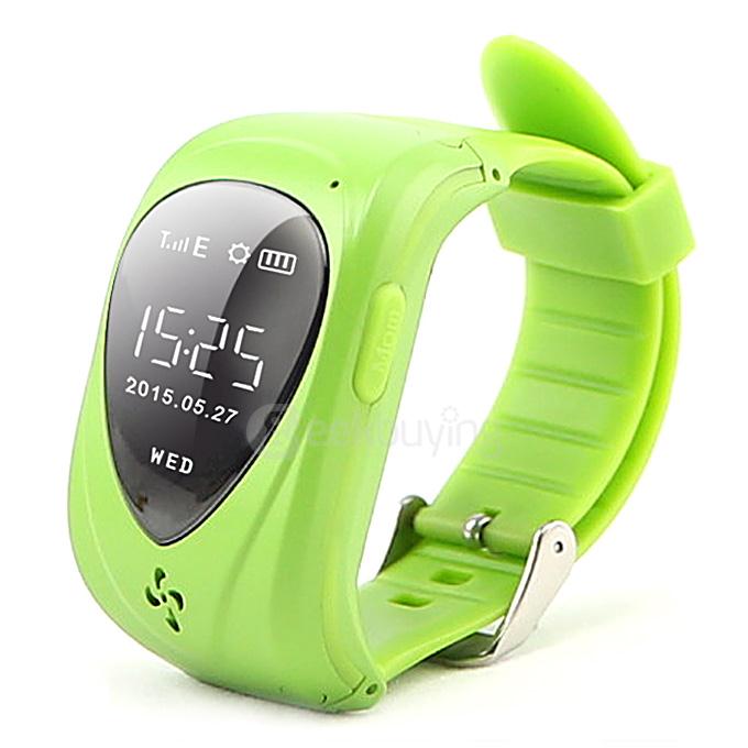 JM09 Children GPS+LBS Tracker Smartwatch GSM GPRS SOS Alarm Remote Monitor Position Anti-lost Kid Smart Watch - Green