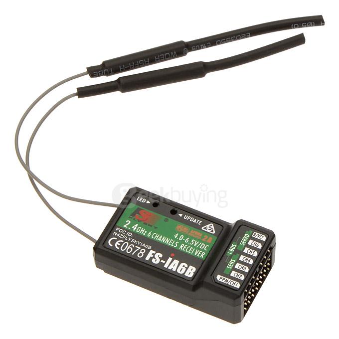 Flysky FS-iA6B 2.4G 6CH Receiver PPM Output with iBus Port Compatible Flysky i4 i6 i10 Transmitter