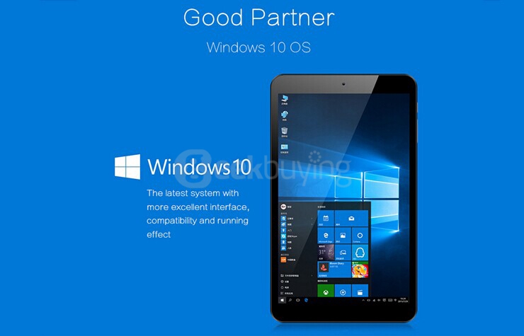 Vido W8X 8 inch Windows10 2GB/32GB Intel Cherry Trail Z8300 Quad Core 1.84GHz Tablet PC IPS 1280*800 HDMI - Black+White