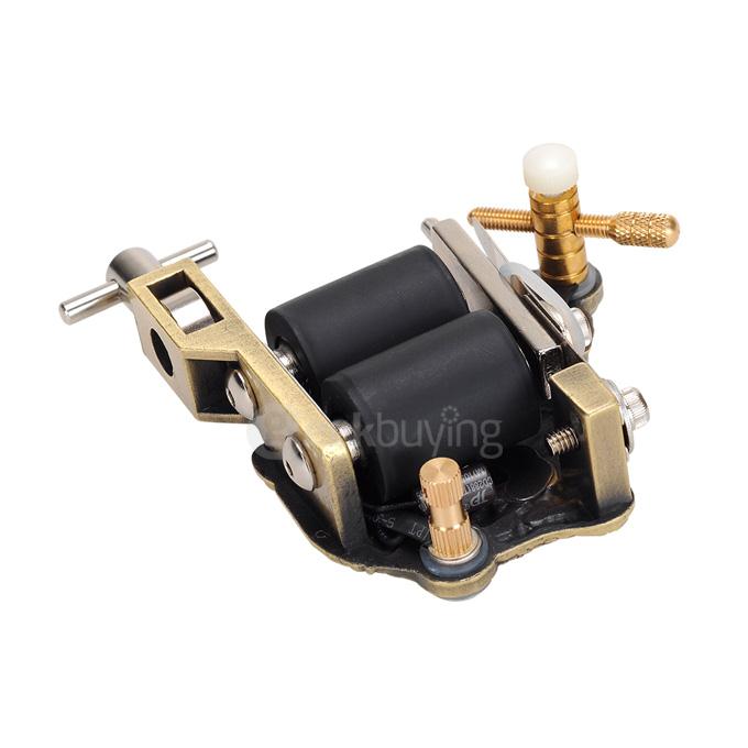 K200 Skull Casting Tattoo Machine High Stability Tattoo Machine 10 Warps Coils 7000-9000 R/Minute - Bronze