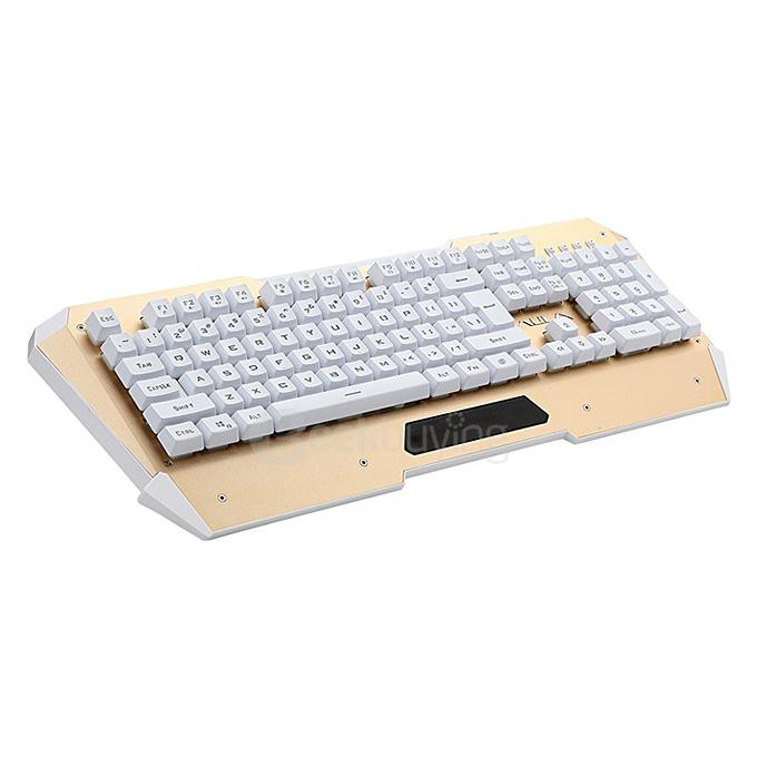 AULA Psylocke Wired Gaming Keyboard USB Rainbow Luminescent Metal Backlit Keyboard for Windows 7/8/Vista/XP/98SE/ME