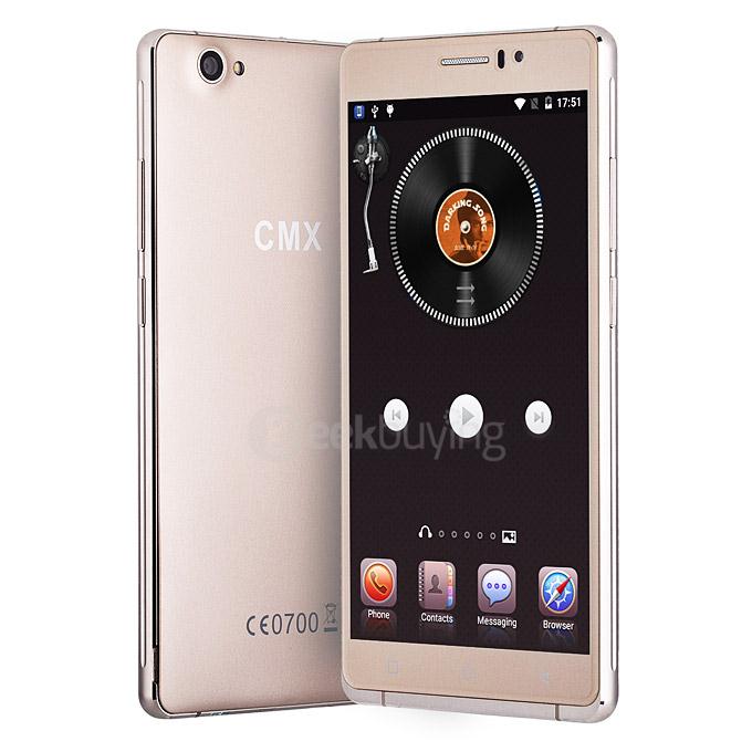 CMX C10 6.0 inch IPS QHD Android 5.1 MT6580 Quad Core 1.3GHz Smartphone 1GB RAM 8GB ROM 3G GPS - Gold