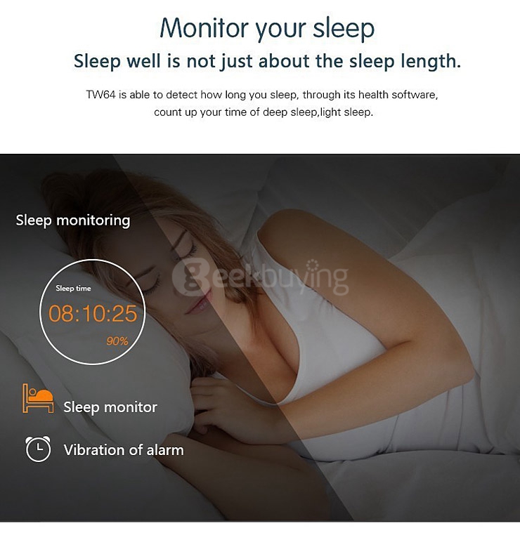 TW64 Smartband Bluetooth 4.0 Waterproof Smart Wristband Sport Activity Fitness Sleep Tracker Pedometer For iOS Android - Green