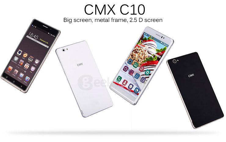 CMX C10 6.0 inch IPS QHD Android 5.1 MT6580 Quad Core 1.3GHz Smartphone 1GB RAM 8GB ROM 3G GPS - Gold