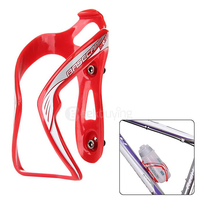 Basecamp Stretchable Plastic Water Bottle Holder Cage for Mountain Bike Bicycle Cycling - Red