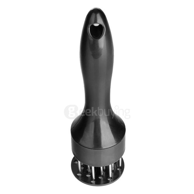 21 Stainless Steel Prongs Professional Meat Tenderizer - Black