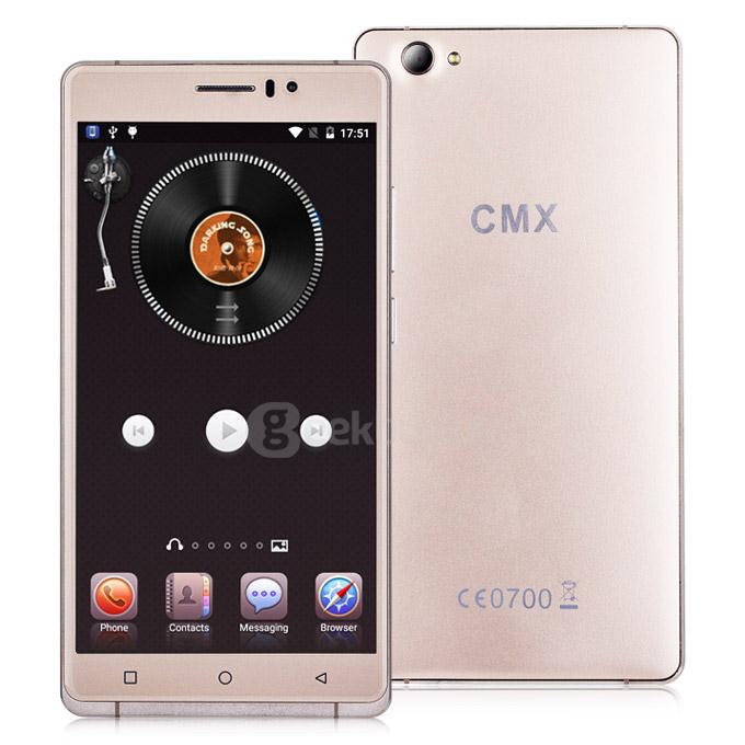 CMX C10 6.0 inch IPS QHD Android 5.1 MT6580 Quad Core 1.3GHz Smartphone 1GB RAM 8GB ROM 3G GPS - Gold