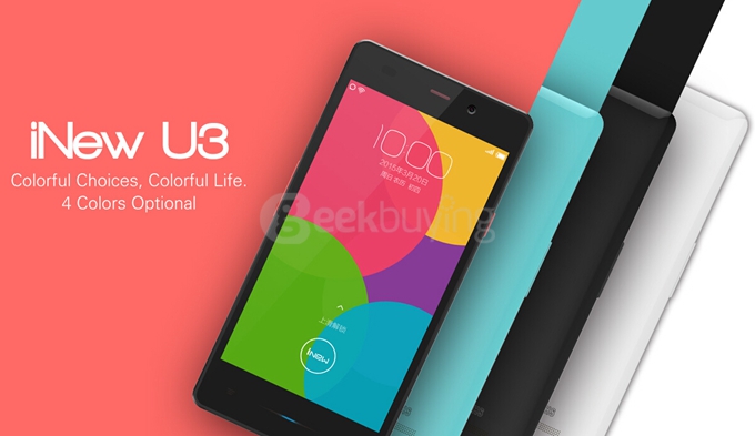 iNew U3 4G LTE 4.5inch Android 5.1 Smartphone 64bit MTK6735 Quad Core 1.0Ghz 1GB RAM 8GB ROM WiFi Direct - Black