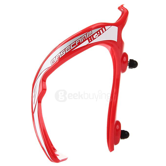 Basecamp Stretchable Plastic Water Bottle Holder Cage for Mountain Bike Bicycle Cycling - Red