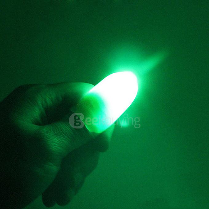 Creative Magic Thumb Tip LED Light - Green Light ( 1 Pair)