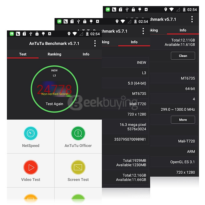 iNew L3 4G LTE 5.0inch Android 5.0 2GB 16GB Smartphone MT6735 Quad Core 13.0MP 1.5A Fast Charge Miracast Hotknot -Black