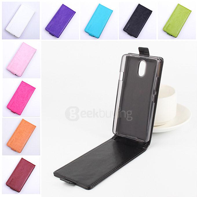 Baiwei Protective Hard Cover Up&Down Flip Stand Leather Case with Back Shell for Lenovo Vibe P1M 5.0inch - Orange