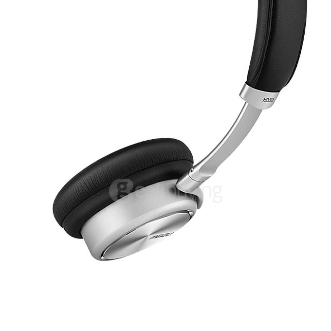 Original Meizu HD50 Hi-Fi On-Ear Headphones With Microphone Stereo Bass Wired Headset Aluminium Alloy Shell - Black