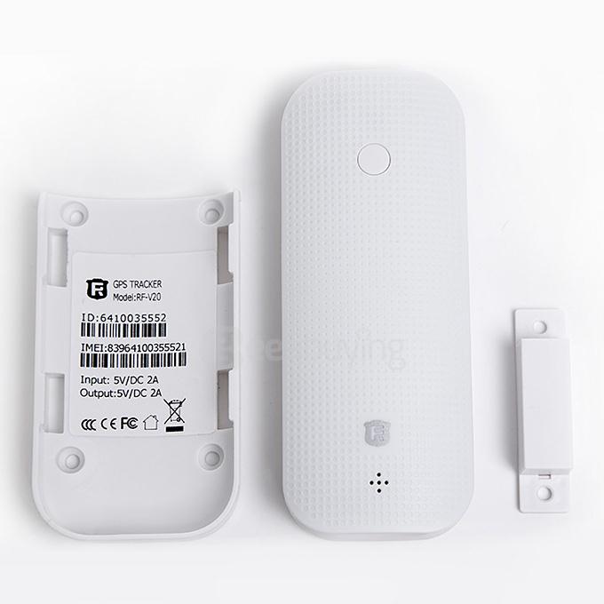 REACHFAR RF-V20 7 In 1 Multifuncional GPS Tracker 4500mah Power Bank - White
