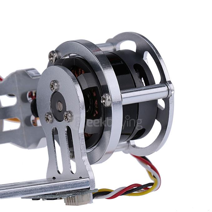 GoolRC 2D Light Weight Silver Brushless Motor Gimbal for DJI Phantom 1 2 3+ Aerial Photography
