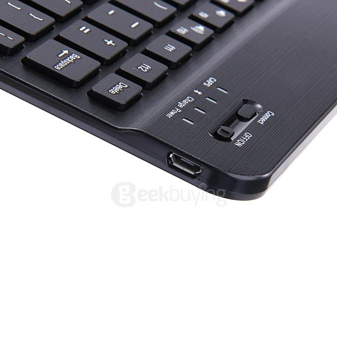 Removable Bluetooth Keyboard with Leather Case for Teclast X98 Air III / X98 Plus / X98 Plus 3G Tablet PC - Black+Gray