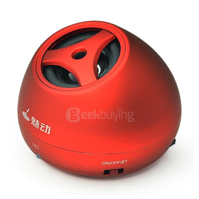 MD-8110 Wireless Stereo Bluetooth NFC Speaker Portable Car Mobile Speaker Music Player - Red