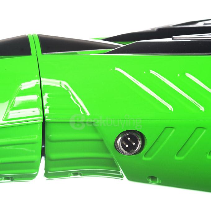 4400MAH Dual Wheels Self Balancing Scooter Electric Drifting Board with Bluetooth Speaker and LED - Green and Black