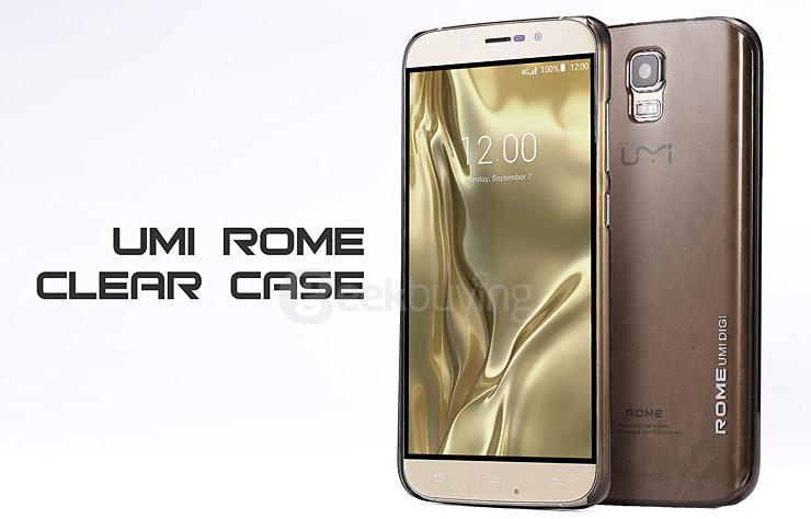 PU Protective Cover Back Clear Case Brand New Hard Case for UMI Rome UMI ROME X Smartphone - Gray