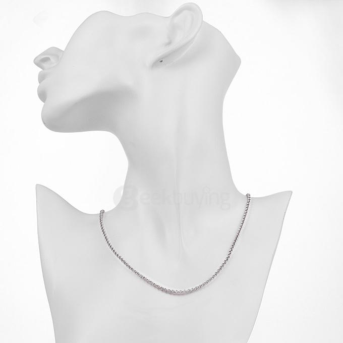 GOMAYA GMYC001-18 Retro 316 Stainless Steel Chain Rolo Punk Retro Necklace Size 2MMX45CM